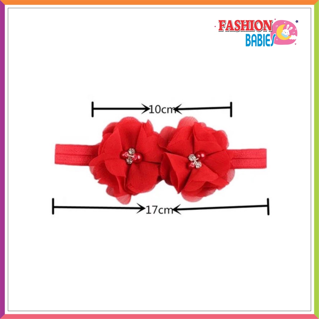 BANDANA IMPORT 2 FLOWER PEARL ❤ Fashionbabies ❤