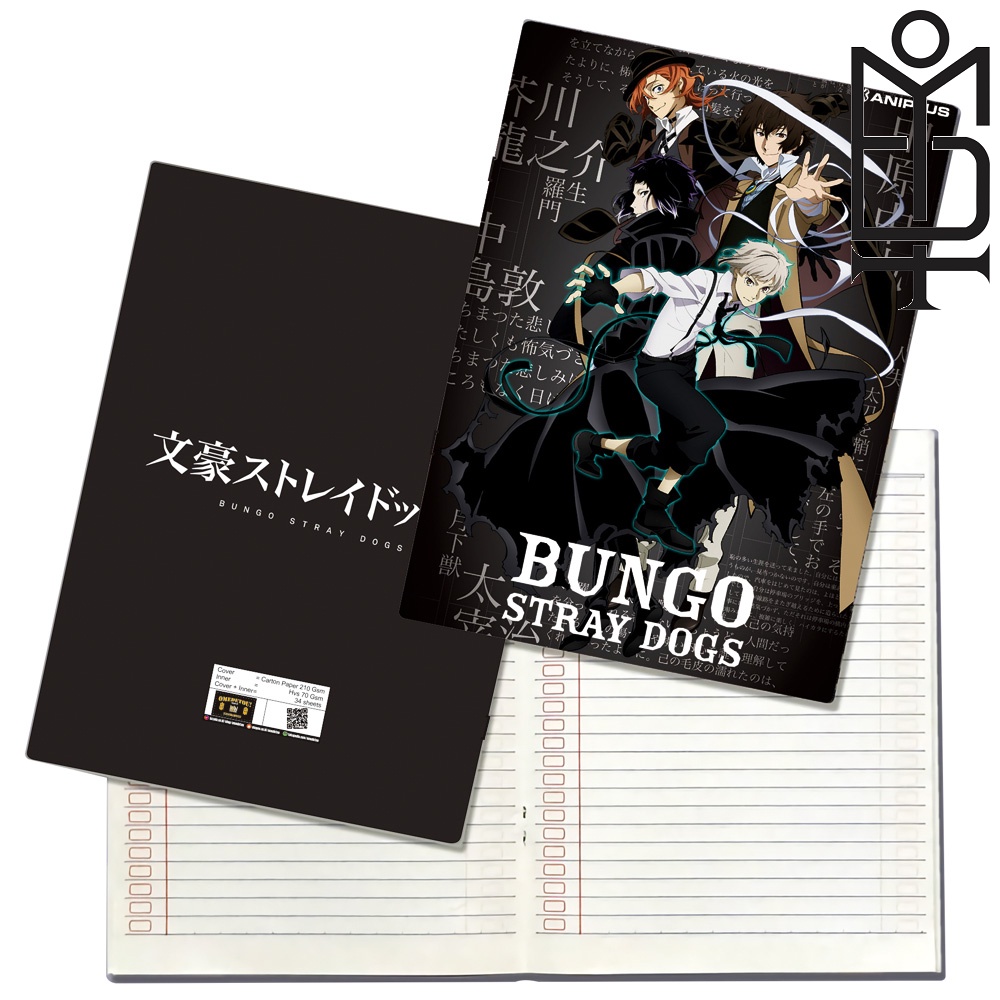 

OMEDETOU Buku Tulis Anime Bungou Stray Dogs