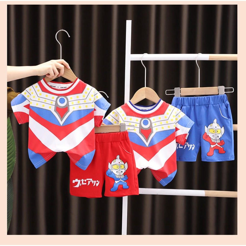 Setelan Anak Laki Laki Import - Motif Ultraman