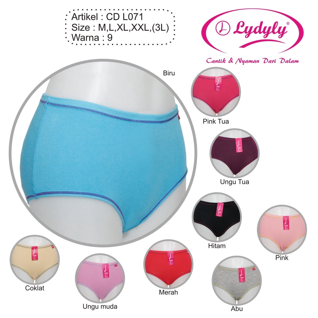 SET 6 Celana Dalam Wanita - CD LYDYLY - Pakaian Dalam - Underwear L071