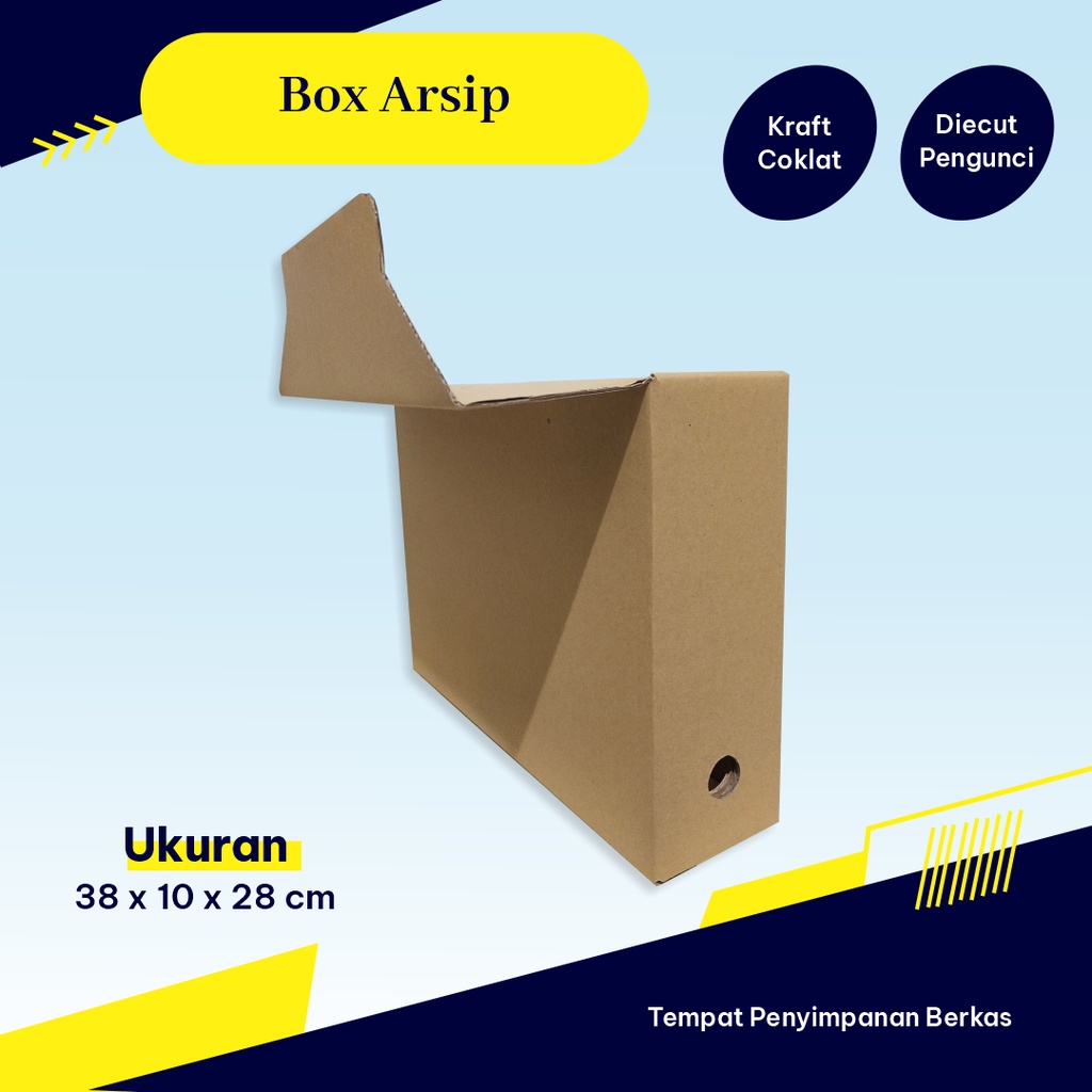 

BOX ARSIP/BOX DOKUMEN Ukuran 38 x 10 x 28 cm - BISA CUSTOM DESAIN/LOGO
