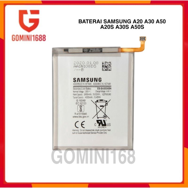 Baterai Samsung A20 A30 Bat Samsung A50 Battery