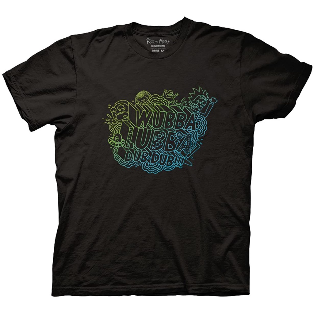 KAOS Ripple Junction Rick and Morty WLDD Illustrated Typography Adult T-Shirt