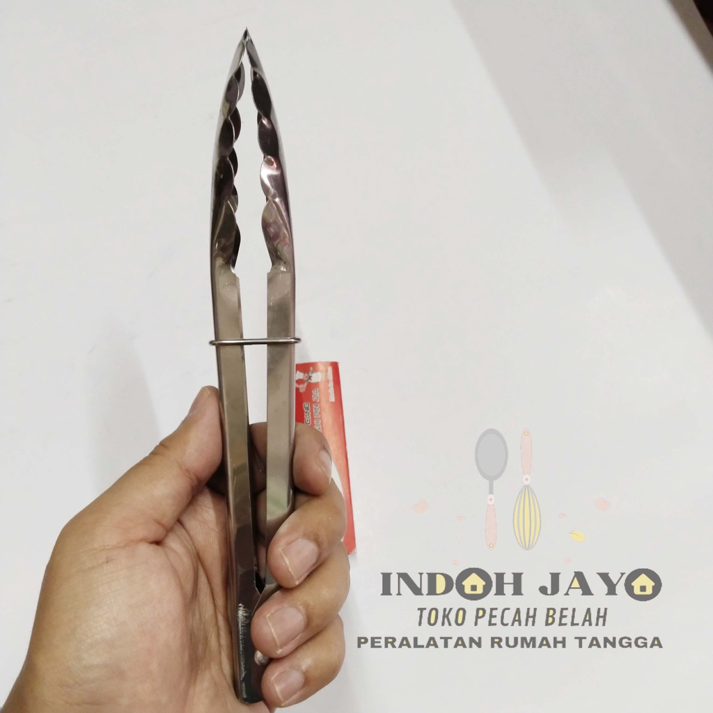 Capitan makanan / jepit gorengan / penjepit makanan / capit stainless