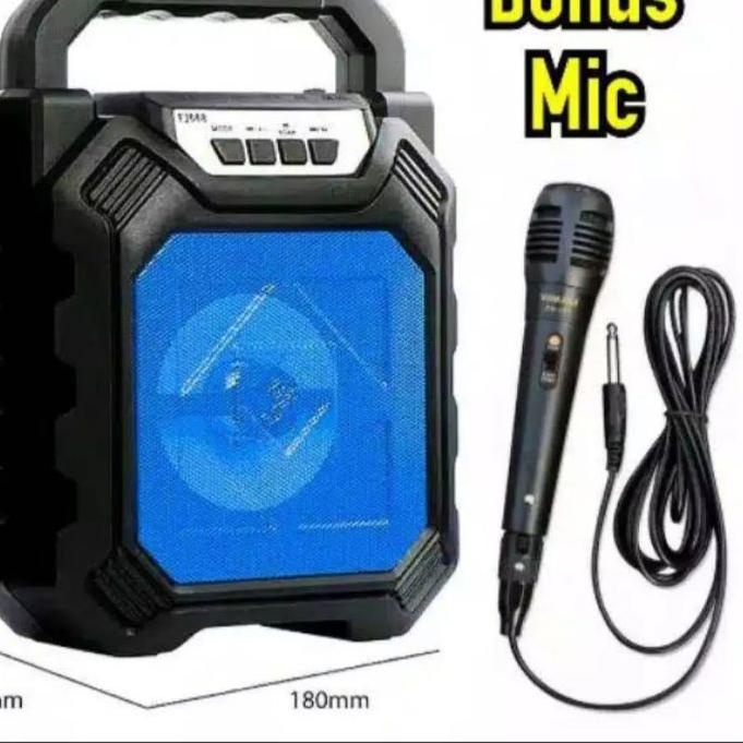 ♥ SPEAKER BLUETOOTH +MIC KARAOKE YD 668 WIRELESS BLUETOOTH BASS PLUS MIC ✩
