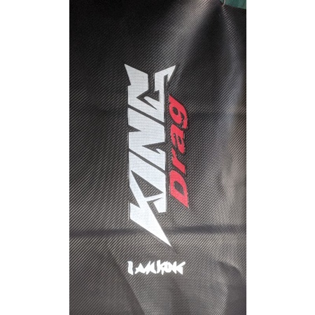 Sarung Cover Kulit Jok Motor King Drag Oscar Tebal Motif Carbon #vario #jupiter #mx #tiger #beat