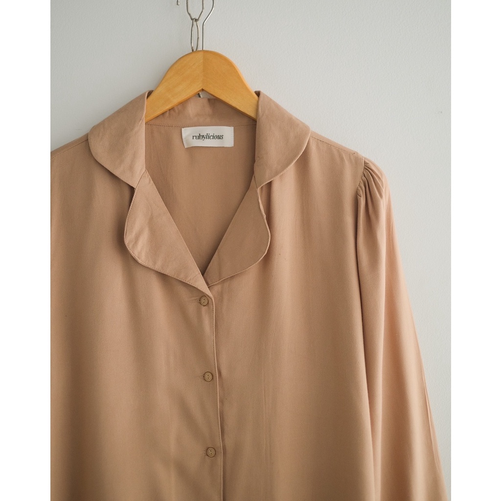 Myrubylicious TALYA SHIRT KODE 3239 | KEMEJA WANITA | KEMEJA LENGAN PANJANG | KEMEJA POLOS| KEMEJA RAYON