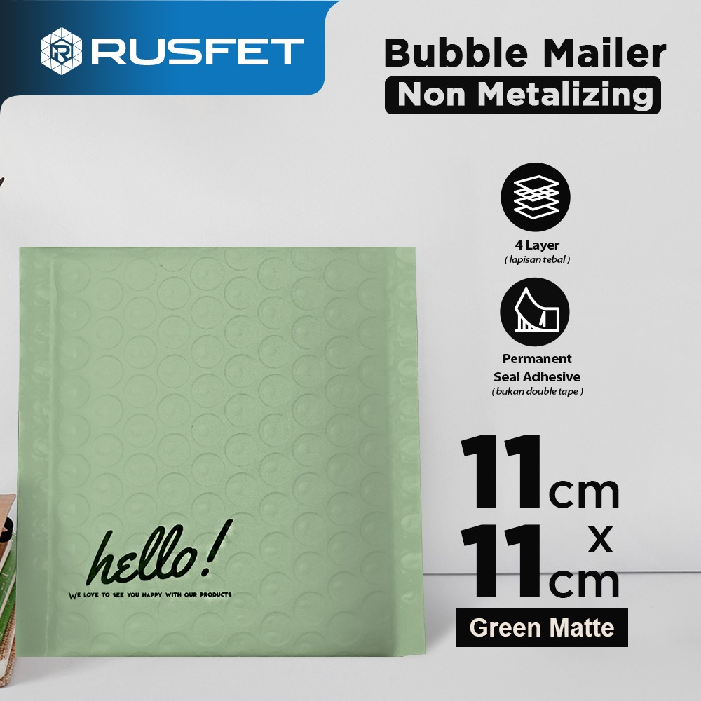 Rusfet Bubble Mailer Bubble Mailer Light Green Envelope Packing Olshop