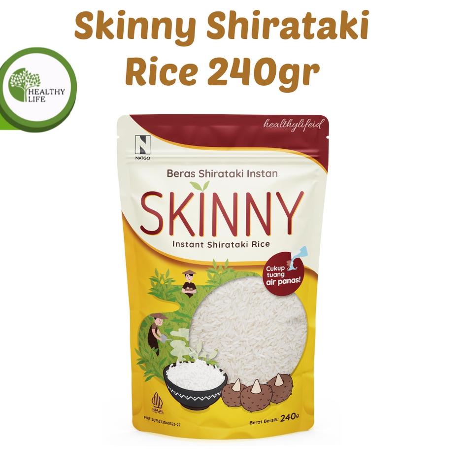 

✾ Natgo Skinny Shirataki Rice 240gr / Beras Shirataki / Beras Porang Skinny Cocok Untuk Diet ✦