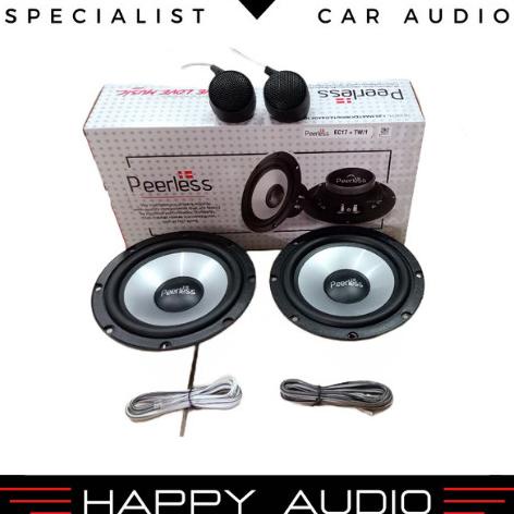Speaker Split 2-Way Component Peerless EC17 6.5 Inch Mid Bass+Tweeter