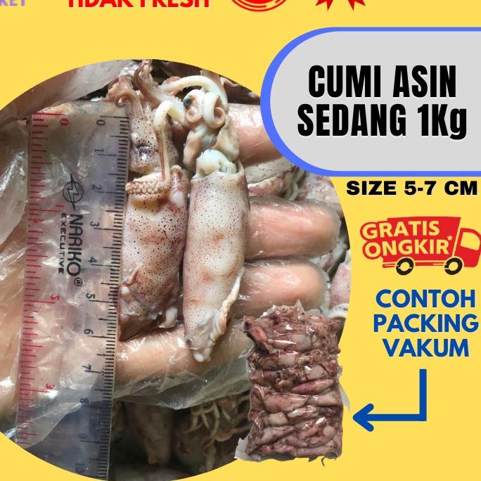 

❉ Cumi Asin Fresh Ukuran Sedang 1 Kg ➴