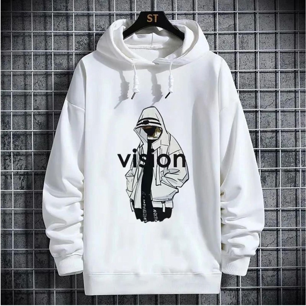 T-QUEENS - SWEATER HODIE Hoodie Pria Vision Switer Hudi Pria Lengan Panjang Terbaru