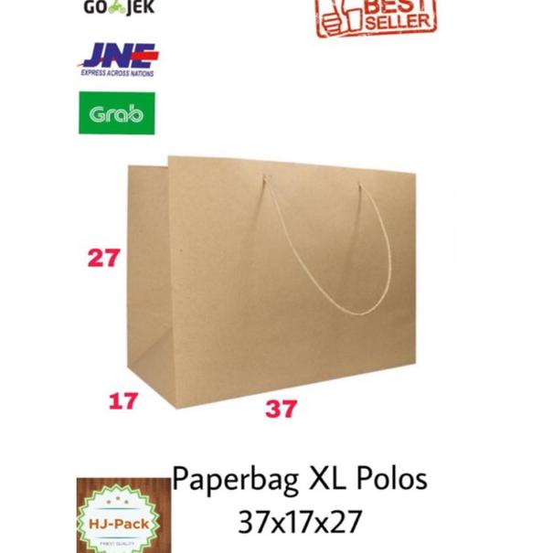 

SPECIAL PRICE Paperbag XL Jumbo 37x17x27 Tas Kes Paper Bag Goodie Bag Shopg Bag Tas Belanja