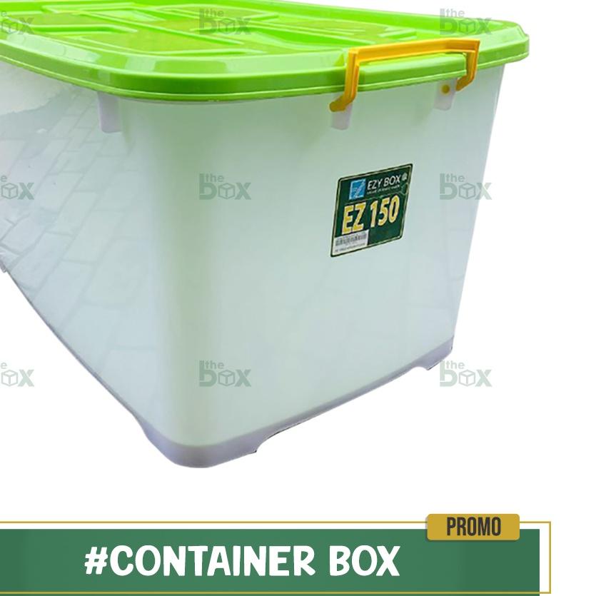❀ BOX CONTAINER BESAR JUMBO CB 150 LITER DENGAN RODA PENYIMPANAN KOTAK SERBAGUNA EZY ☄