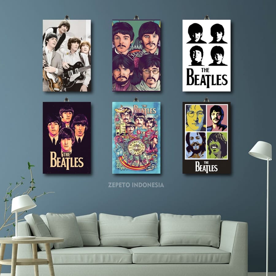 40-60 HIASAN DINDING BESAR BAND FOTO THE BEATLES 1964 ICONIC 20X30 PBZJT|BAFAL| POSTER DINDING MURAH