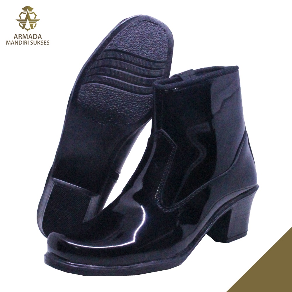 Sepatu PDH PDL Wanita Resleting Lux - Sepatu Dinas Wanita Lux