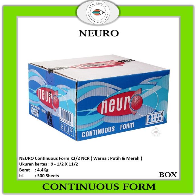 

Continous Form 91/2 X 11 2 Ply/2 ( K2/2 Neuro ) Ncr / Kertas Komputer