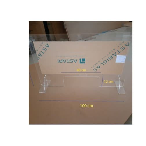 

Skat Divider Acrylic (Pembatas Jarak) New Normal Panjang 100 X 60 Cm -