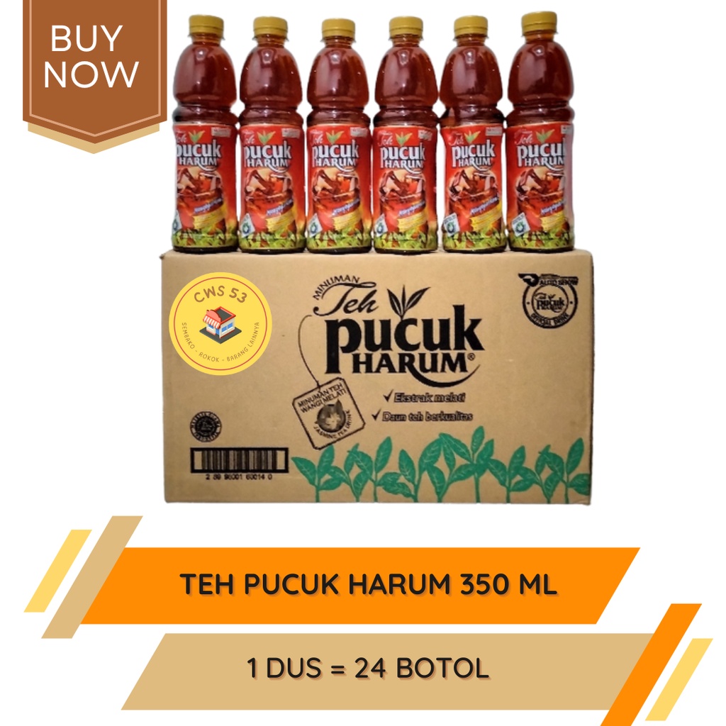 TEH PUCUK HARUM Botol - 350 ml / 24 Pcs / 1 Karton