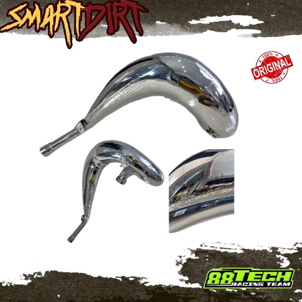 HEADER 88TECH YAMAHA YZ250 CHROME HEADER YZ250 CHROME 88TECH ORIGINAL