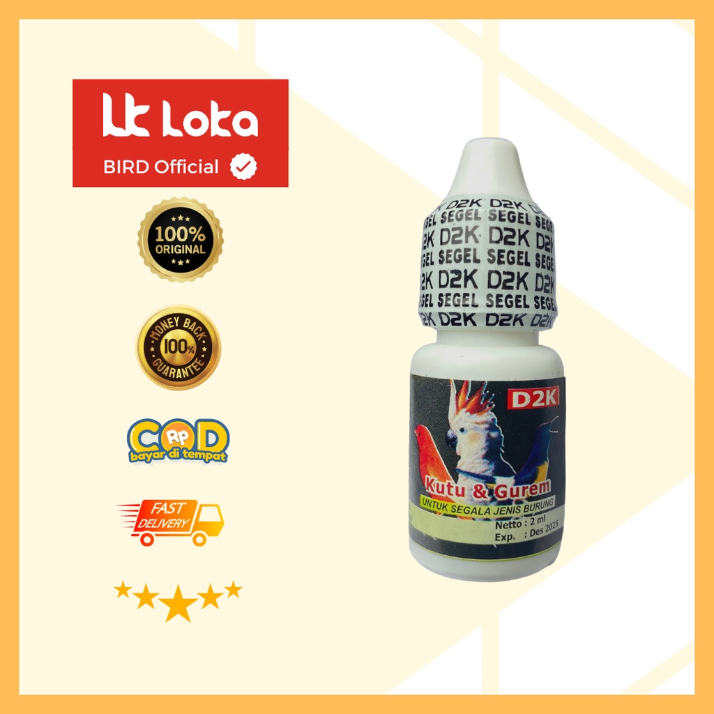 D2K Kutu & Gurem Obat Burung Kutuan