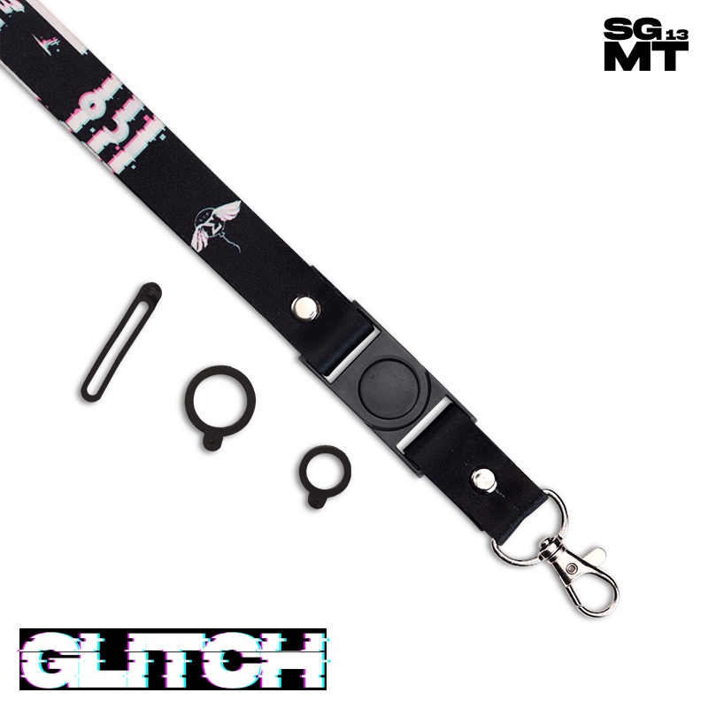 Lanyard Sigmat13 Gantungan id card Printing name tag Glitch Series