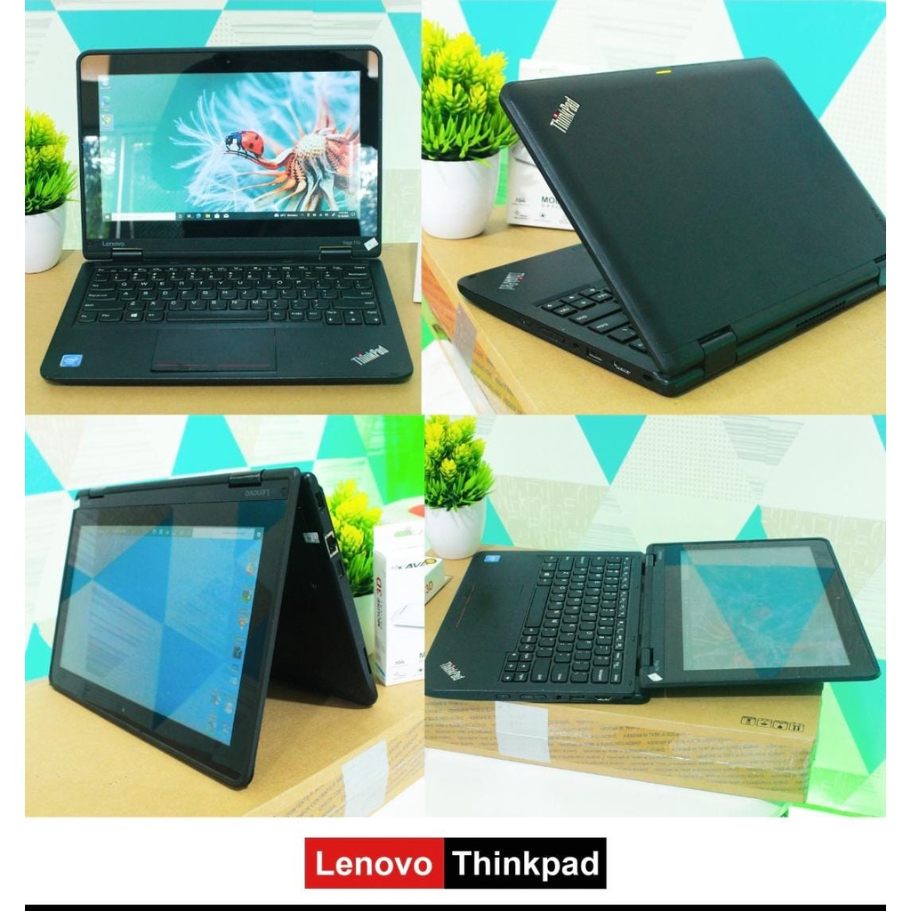 Lenovo ThinkPad Yoga 11e Laptop Flip 11.6 inci Intel Celeron N3150 4GB 128GB SSD Windows 10 Pro