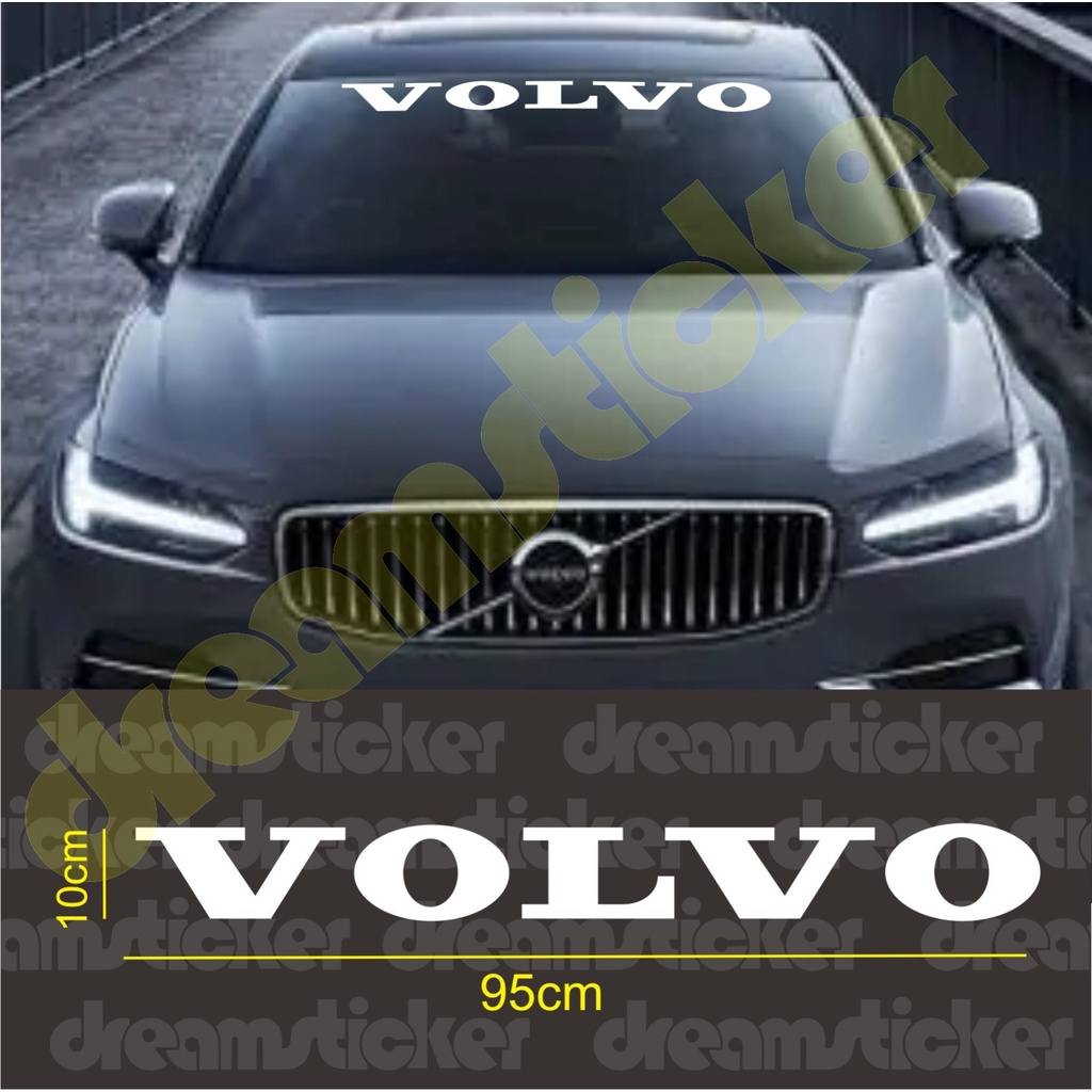 Sticker Stiker Kaca Depan Mobil Nissan Volvo Windshield