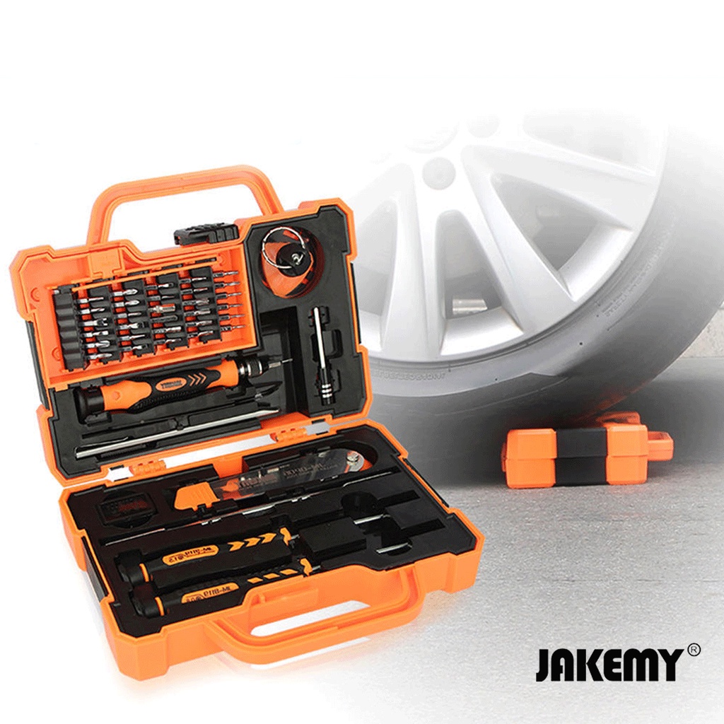 Jakemy Obeng Set 45 in 1 Precision Screwdriver Repair Tool Box Kit - JM-8139