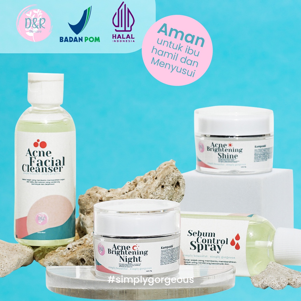 Jual DNR ACNE SERIES PACKAGE PAKET SKINCARE UNTUK KULIT BERJERAWAT