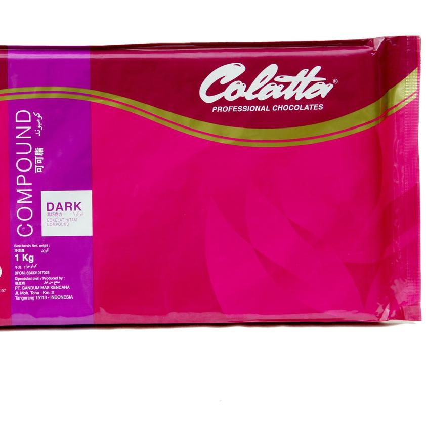 

★ Cokelat Batang - Colatta Dark Chocolate Compound Kemasan 1kg !!! ❆