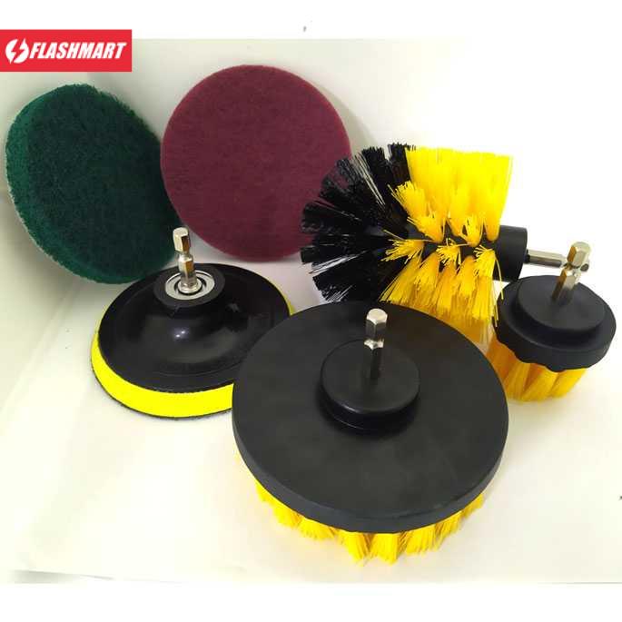 Flashmart Kepala Sikat Bor Elektrik Cleaning Brush Head 6 PCS - DB005