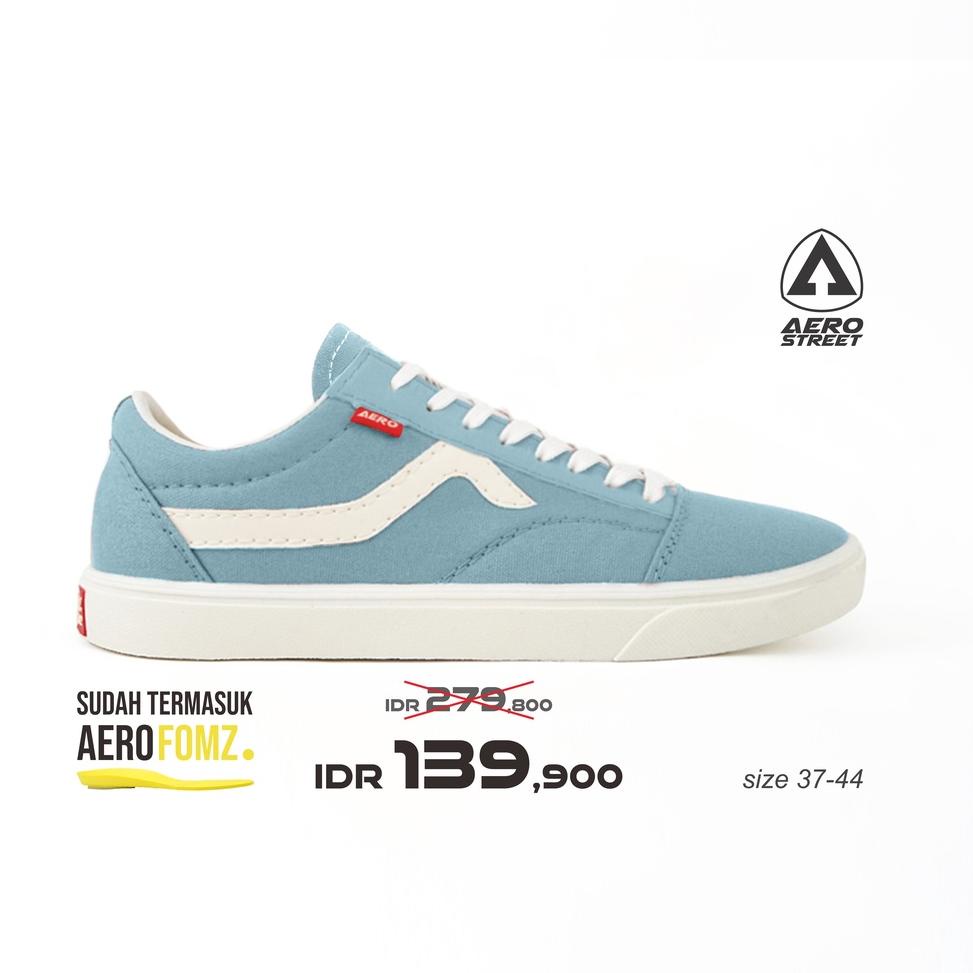 BIG SALE Aerostreet 37-44 Massive Biru Tua Pastel - Sepatu Sneakers Casual