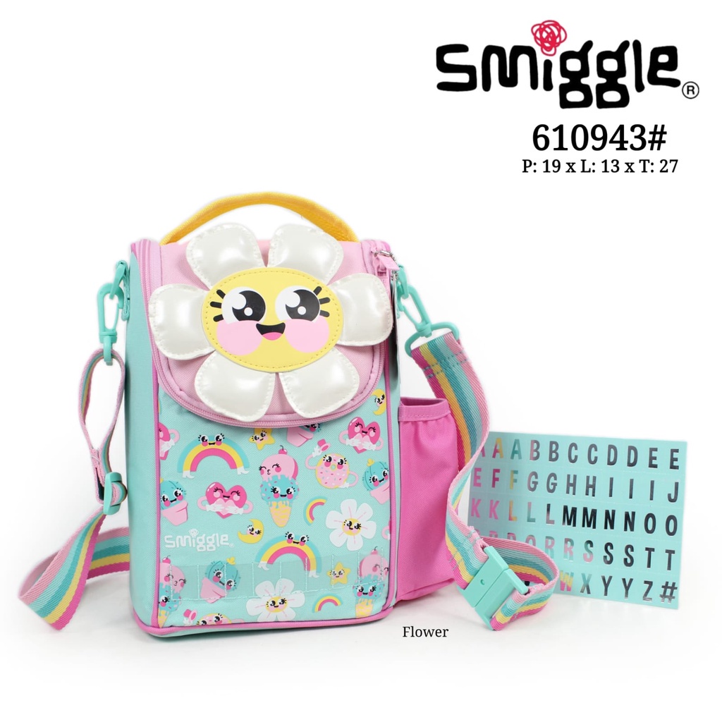 Smiggle  Movin Junior Backpack Lunchbag Flower