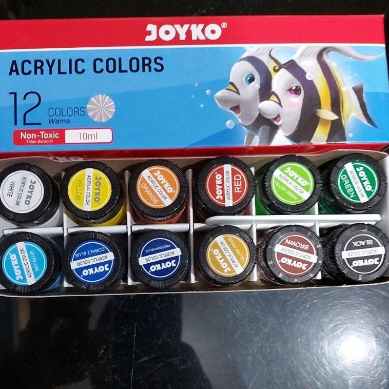 

[ART. 6398] 12 colors acrylic colors joyko 10 Ml