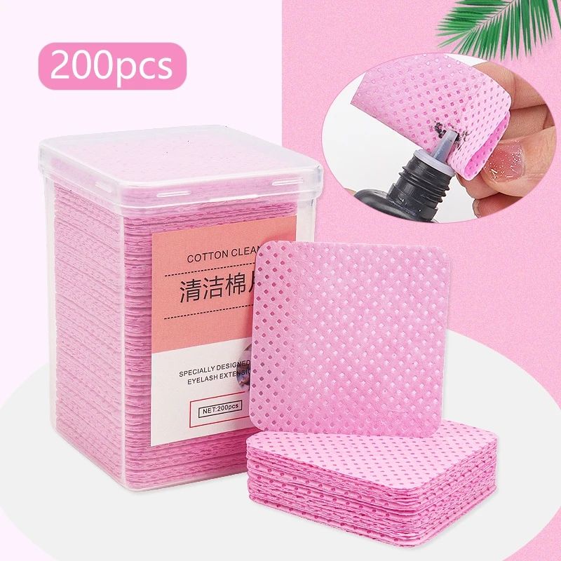 (1 Kotak) Cotton Wipes Remover Eyelash Glue / Tissue Pembersih Lem Eyelash Extention / Cotton Pads