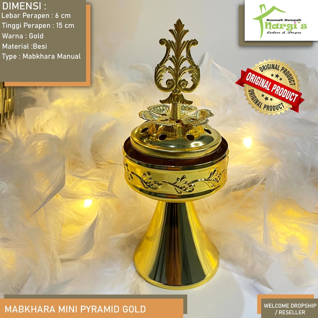 Mabkhara/Tempat Dupa/Bukhour/Bakhoor/Menyan/Buhur/Perapen/Mini Pyramid