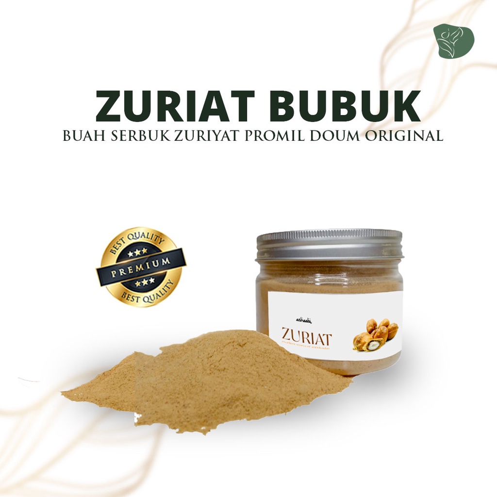 Zuriat Bubuk Buah Serbuk Zuriyat Promil Doum Original Toples Kaca untuk Program Hamil