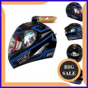 perkakas KYT FALCON MOTIF CARBON BLACK BLUE ORIGINAL HELM SNI TERMURAH 140ZZ3