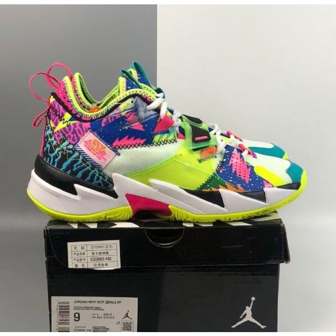 Nike Air Jordan Why Not Zero 3.0 La Born 100% Original Material Neptunussz