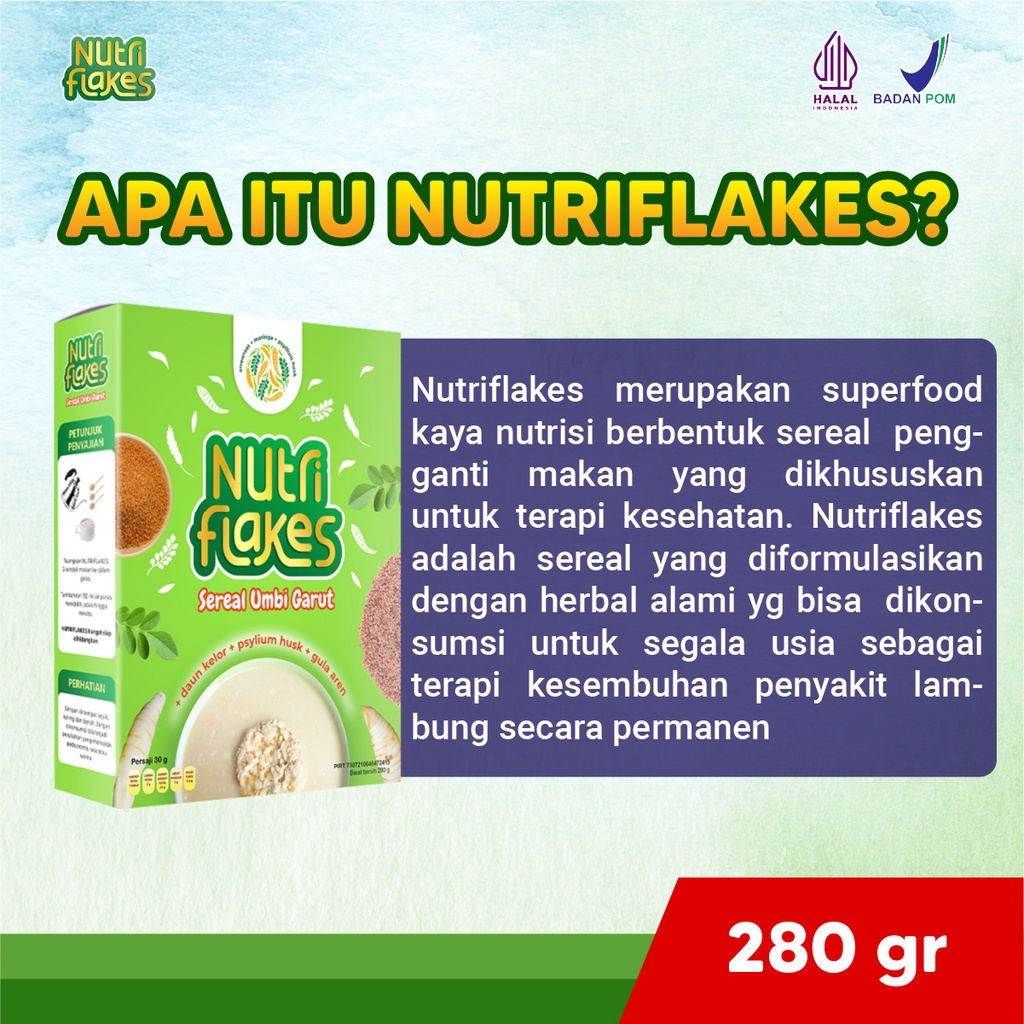 Nutriflakes Original  1 Box Atasi Masalah Asam Lambung Maag Mag Diet