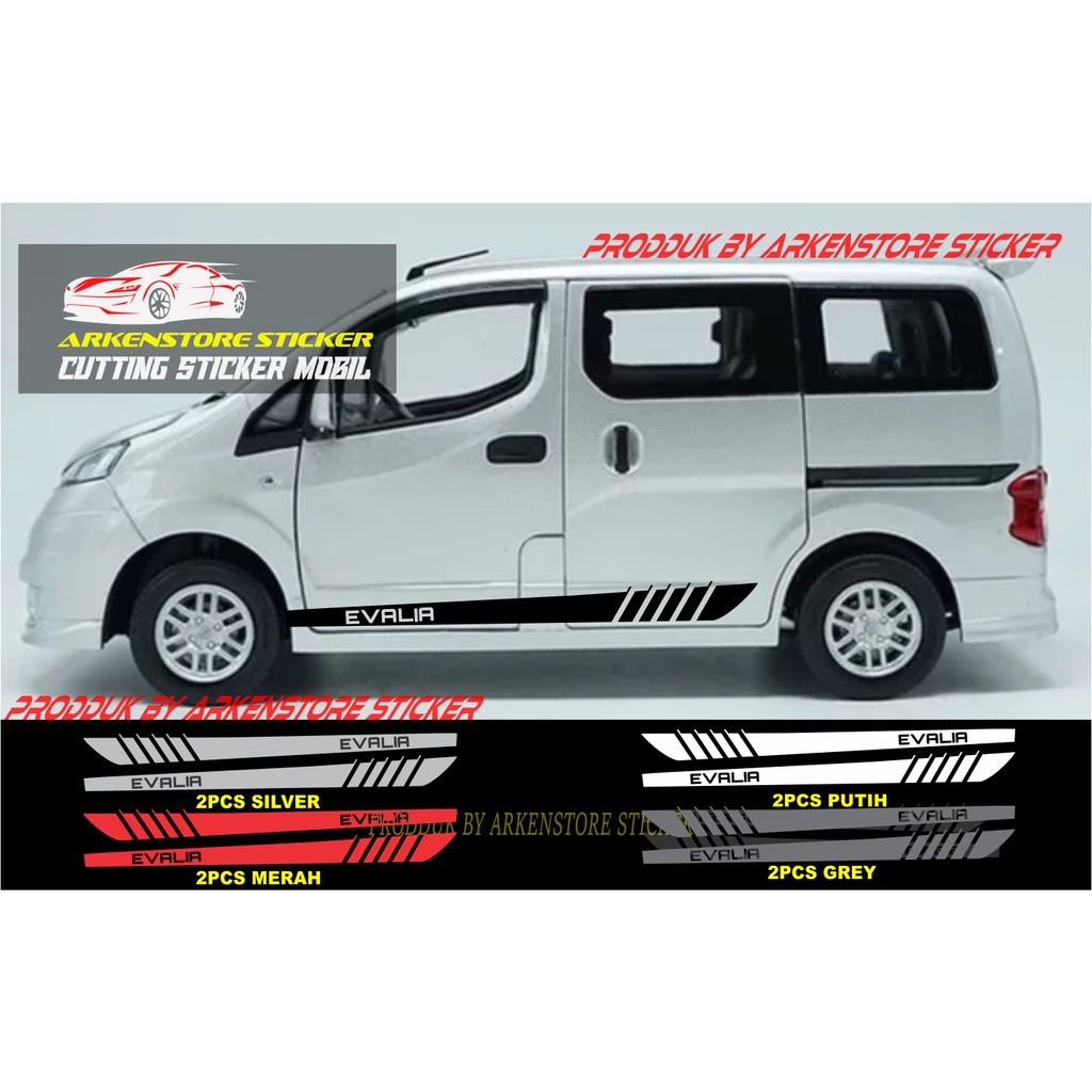 cutting sticker mobil evalia sticker stiker mobil nissan evalia body samping