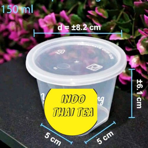 Cup Puding Mini 25pcs Pack Thinwall Slime Cup 150ML BULAT