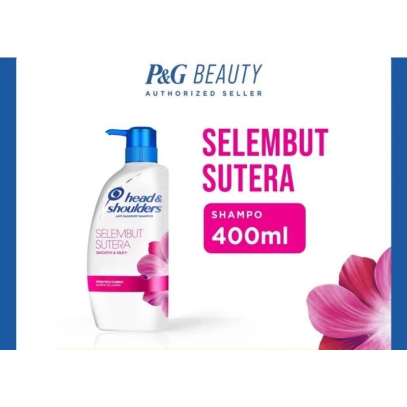 HEAD AND SHOULDERS SHAMPO 400ML SILKY SMOOTH 'PINK'