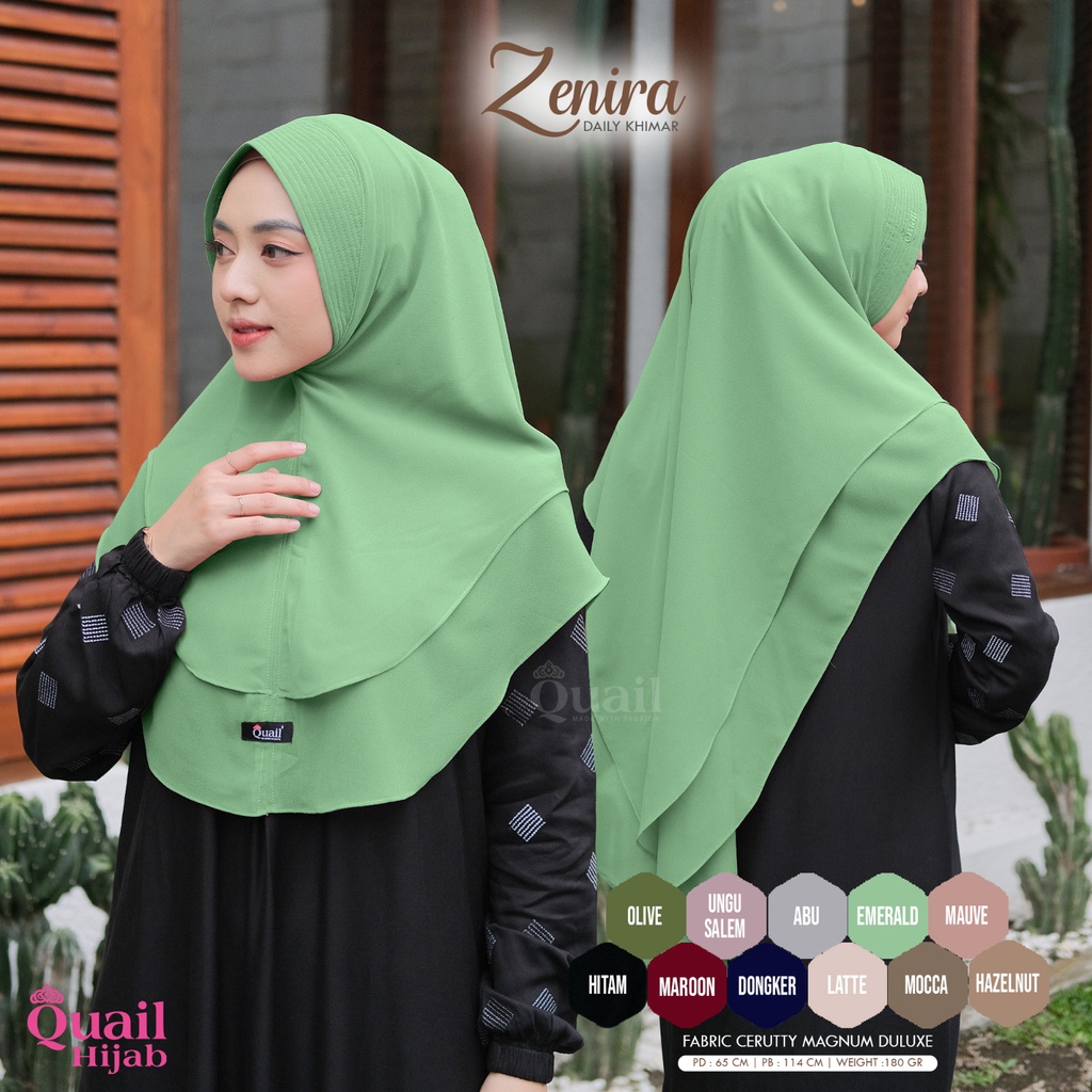 HIJAB INSTAN CERUTY QUAIL HIJAB ZENIRA