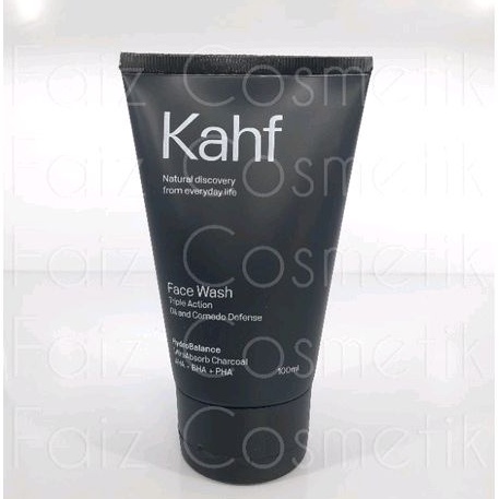 KAHF FACE WASH TRIPLE  ACTION OIL AND COMEDO DEFENCE 100ml//SABUN MUKA PRIA//SABUN KOMEDO//MEN/FACE 