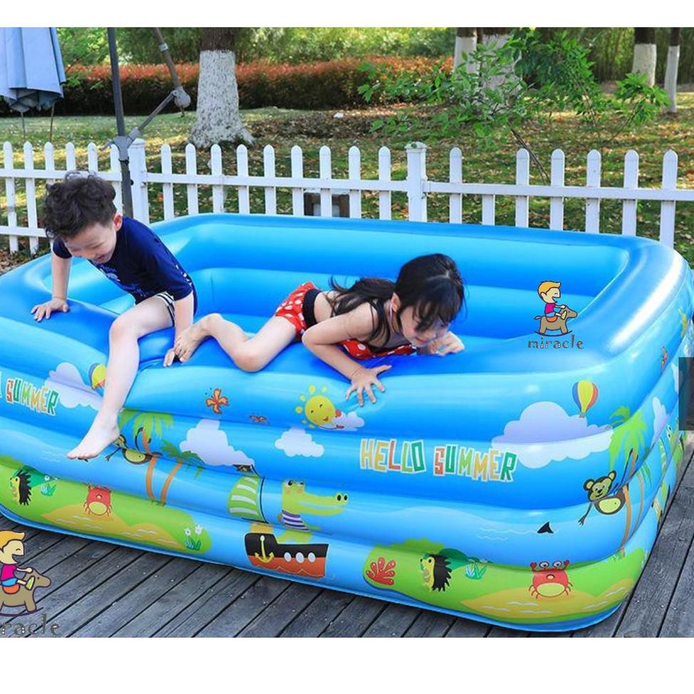 LANGSUNG ORDER Kolam Renang Anak / Kolam Mandi Bola Inflatable Bestway Pool 1,5 meter Kolam 4 Ring B