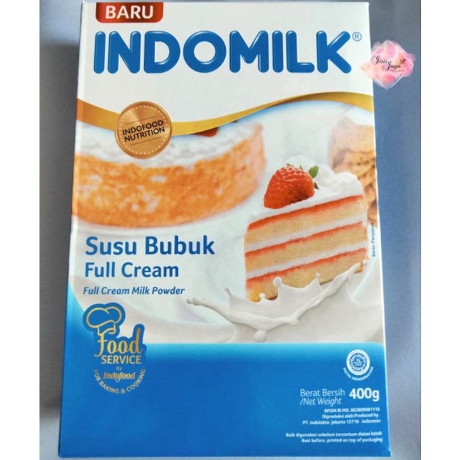 

INDOMILK SUSU BUBUK FULL CREAM 400 GR