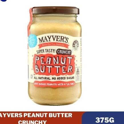 

❁ Mayver's (Mayvers) Peanut Butter Crunchy 375g(Gram) ✹