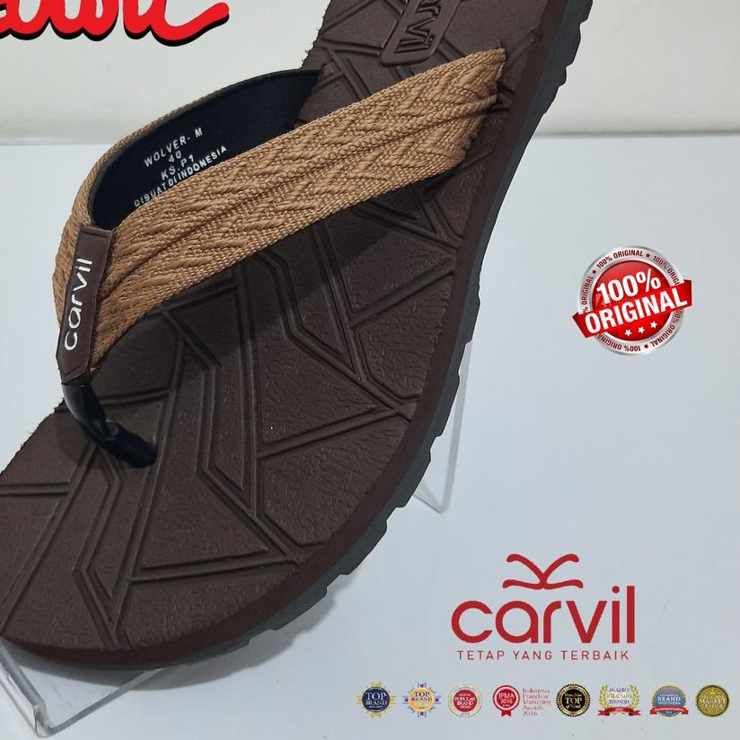 ◘ Sendal Jepit Carvil Pria Premium WOLFER & RENALDO & PIAGIO Adventure Original [DeSutan Store] ♜